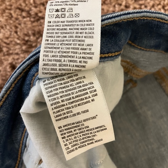 American Eagle NE(X)T Level Stretch Jegging Medium Wash Size 18 Regular - Picture 5 of 5